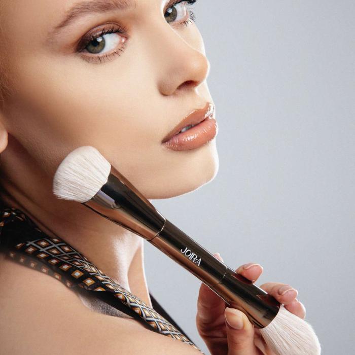 High End Pro Çift Taraflı Likit Allık/Bronzer/Toz Allık Fırçası 69S