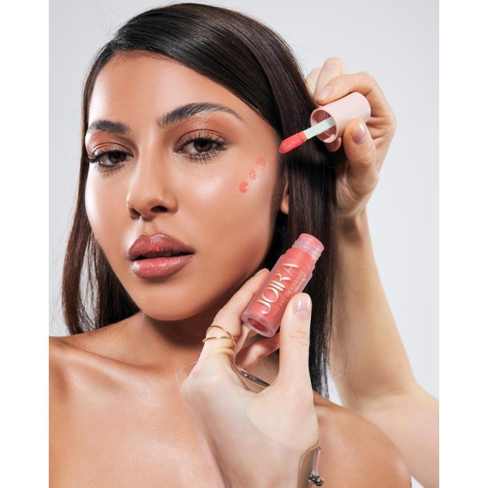 JOIR'A Likit Allık - Liquid Blush - Sunny Coral - Yüksek Pigment Yumuşak Sürüm Rahat Dağılım 6.5g